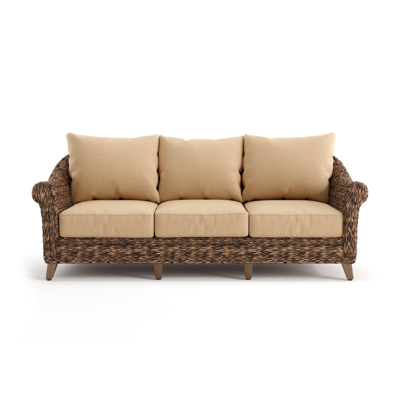 Winston Cayman Outdoor 3 Seat Patio Sofa with Sunbrella Cushions